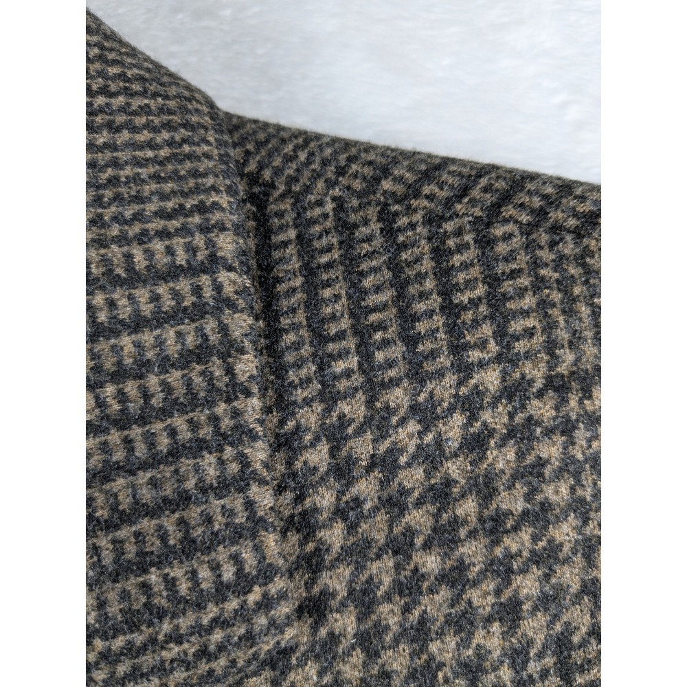 Banana Republic Tailored Fit‎ Blazer Sport Coat Brown Houndstooth Menswear 44L - Picture 5 of 14